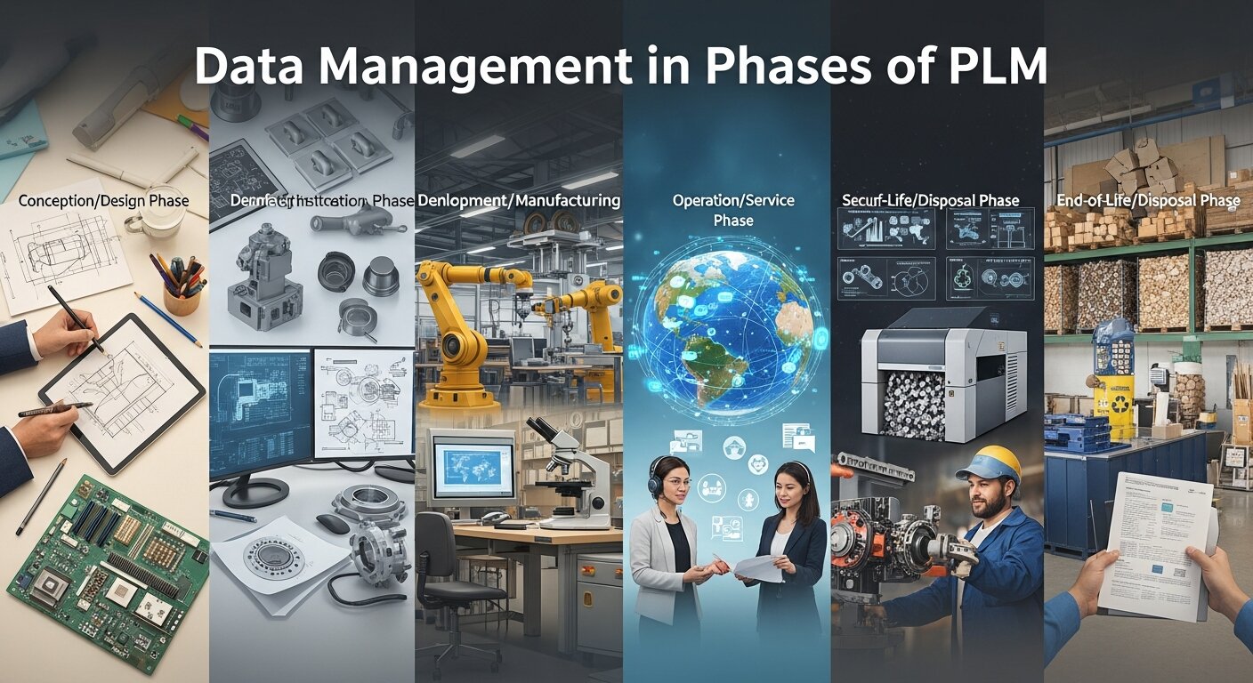 Data Management in Phases of PLM