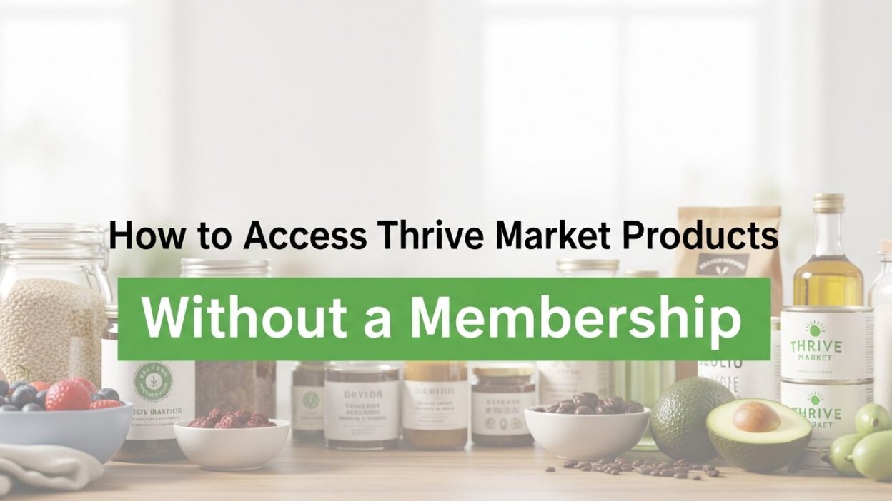 Thrive Market without membership
