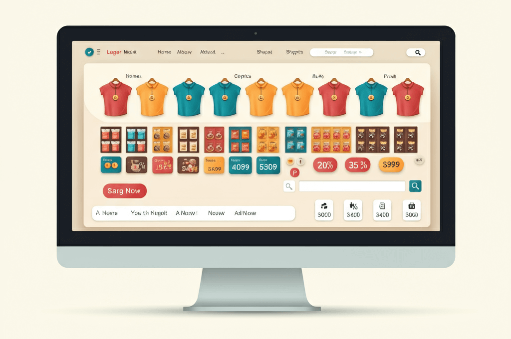 E-commerce store interface