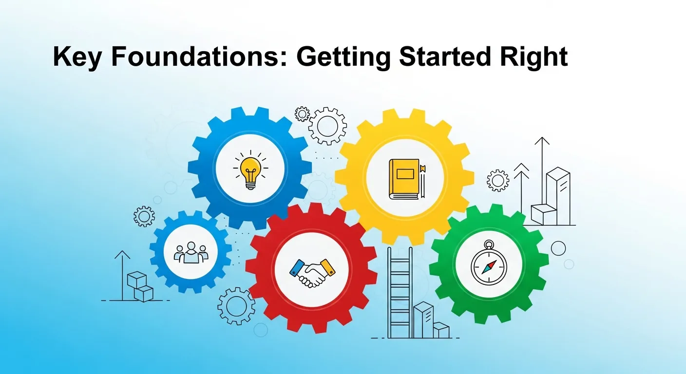 Team of product marketers developing the foundational strategy to start content marketing effectively