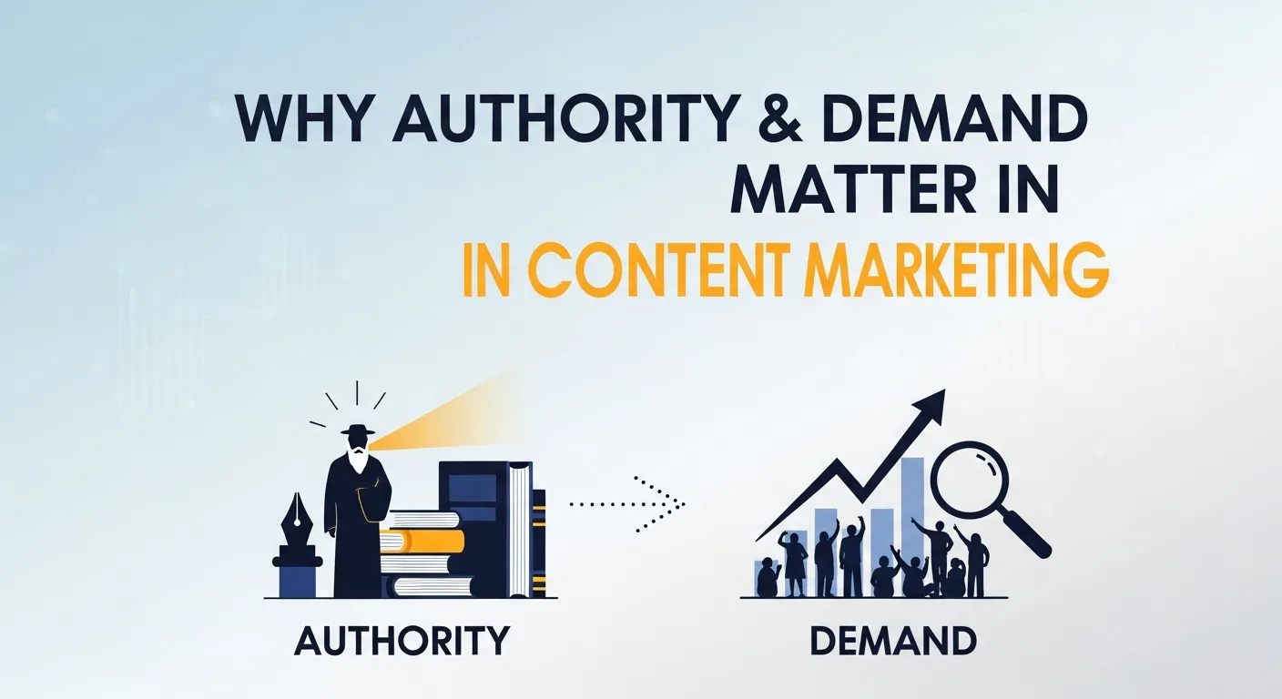 Team of product marketers analyzing strategies to build authority and generate demand through content marketing
