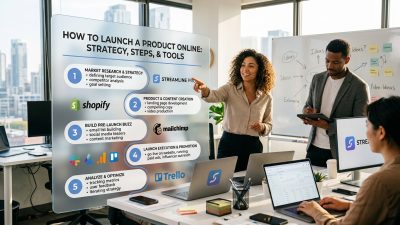 How to Launch a Product Online Strategy, Steps, and Tools